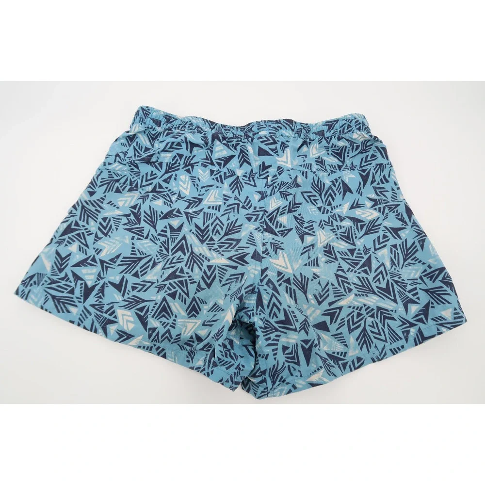 Patagonia Shorts Women's Small Blue Geometric‎ Barely Baggies 4.5